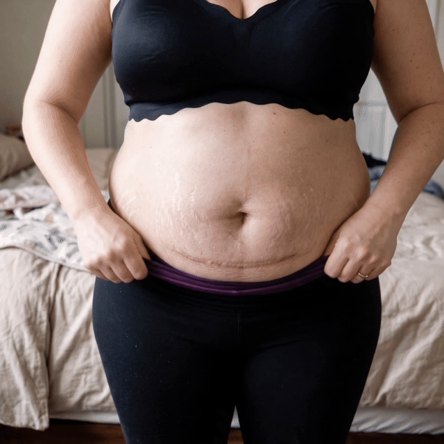 Your whole tummy, smoothed. Invisible under everything.
