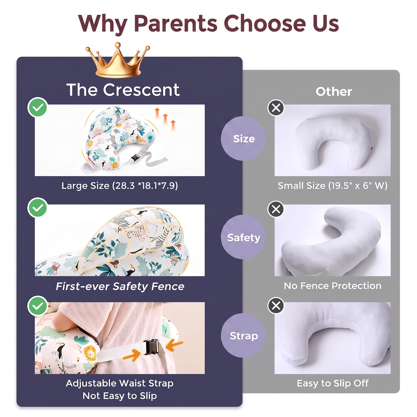 The Crescent Nursing Pillow