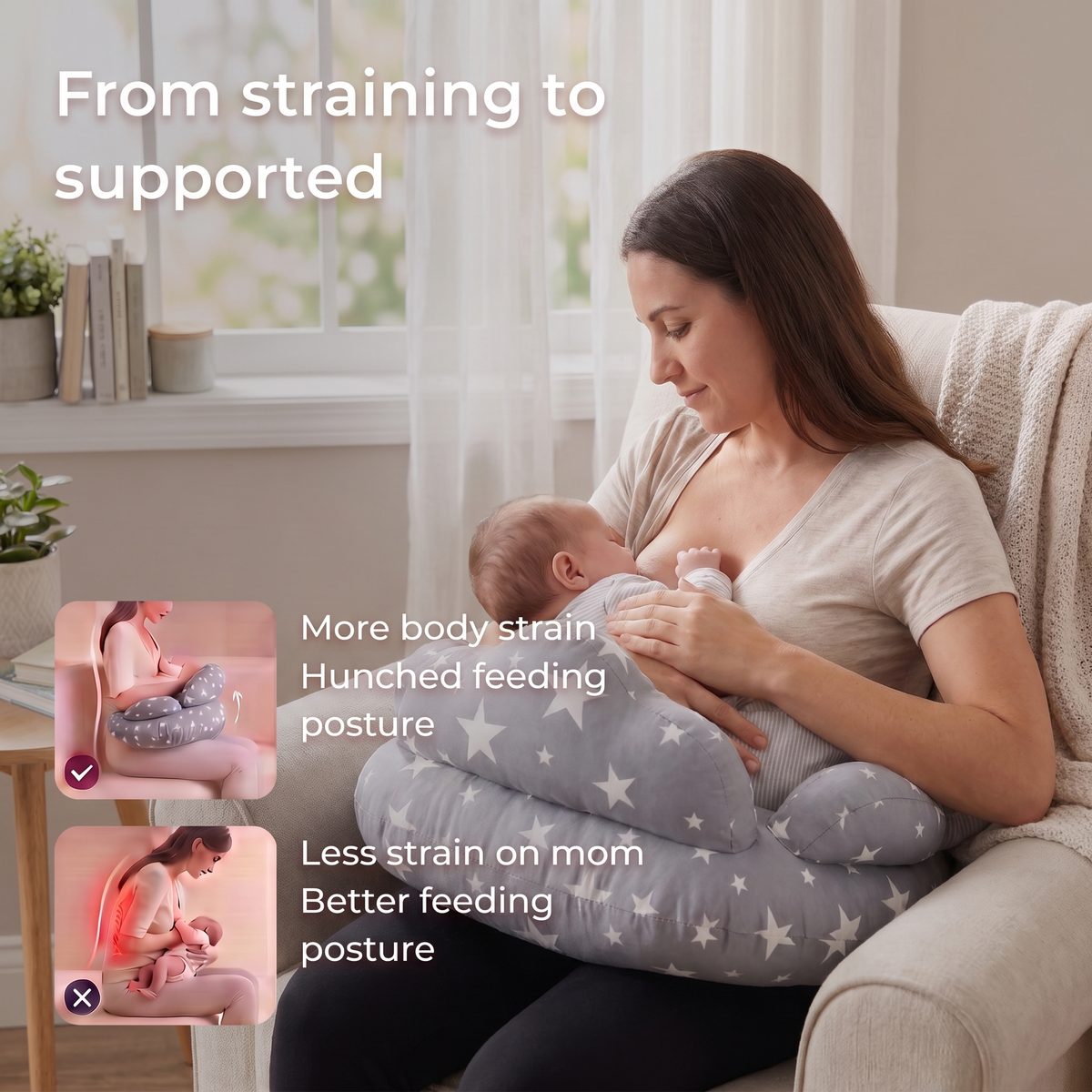 Crescent Nursing Pillow